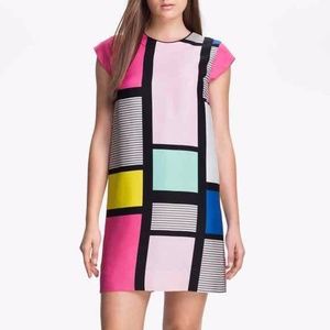 Kate Spade 'claudette' colorblock shift dress
